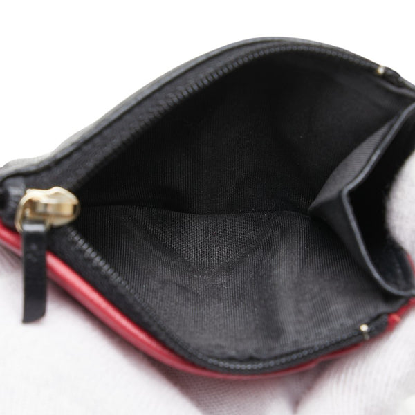 シャネル 19 ココマーク 三つ折り財布 スモールフラップウォレット AP1064 ブラック ピンク ラムスキン レディース CHANEL 【中古】