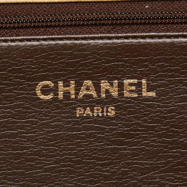 シャネル マトラッセ ココマーク プッシュロック チェーン ショルダーバッグ ベージュ ラムスキン レディース CHANEL 【中古】