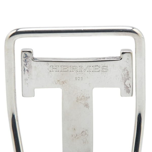 エルメス コンスタンス Hロゴ マネークリップ SV925 シルバー メンズ HERMES 【中古】