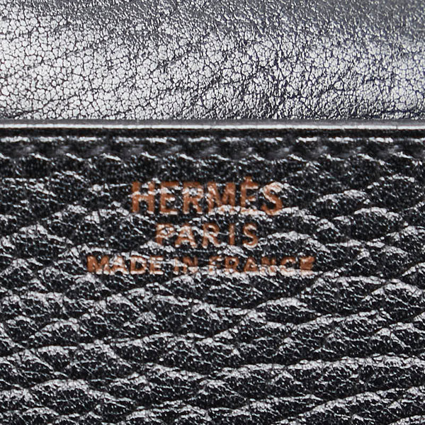 エルメス グリーン ウエストポーチ ミニショルダーバッグ ブラック レザー レディース HERMES 【中古】