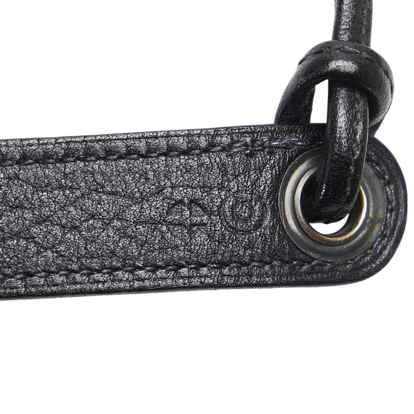 エルメス グリーン ウエストポーチ ミニショルダーバッグ ブラック レザー レディース HERMES 【中古】