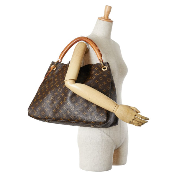 ルイ ヴィトン モノグラム アーツィーMM トートバッグ ワンショルダーバッグ M40249 ブラウン PVC レザー レディース LOUIS VUITTON 【中古】