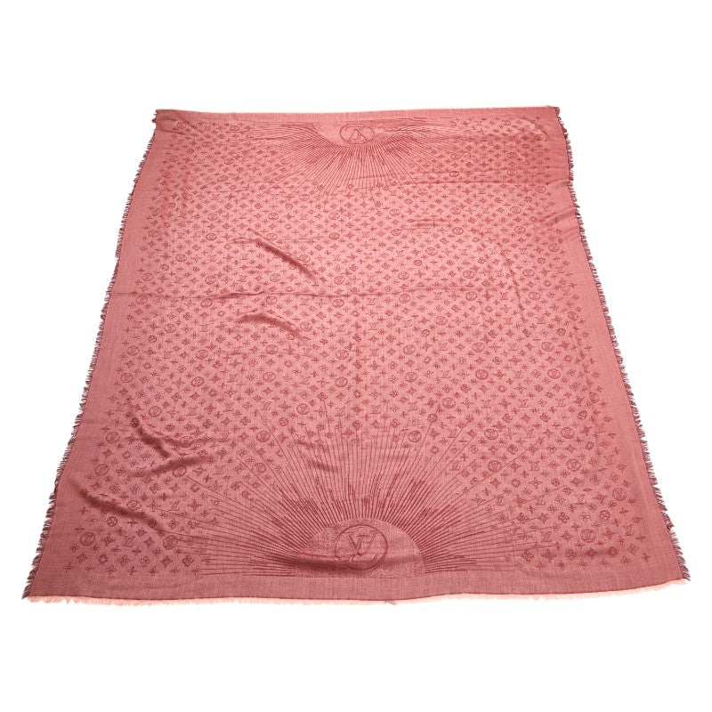 ルイ ヴィトン ショール モノグラム スカーフ ストール R98780 ボルドー ワインレッド カシミヤ レディース LOUIS VUITTON 【中古】