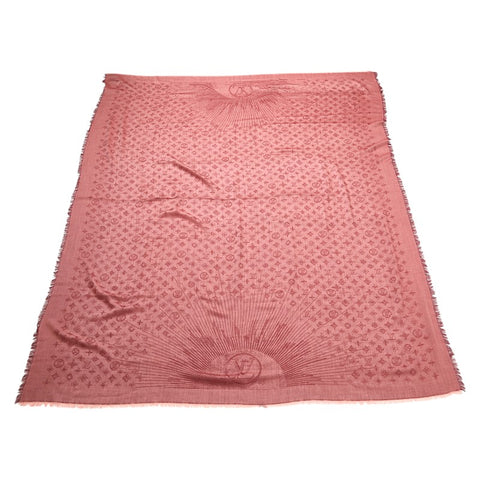 ルイ ヴィトン ショール モノグラム スカーフ ストール R98780 ボルドー ワインレッド カシミヤ レディース LOUIS VUITTON 【中古】