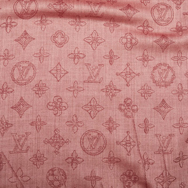 ルイ ヴィトン ショール モノグラム スカーフ ストール R98780 ボルドー ワインレッド カシミヤ レディース LOUIS VUITTON 【中古】