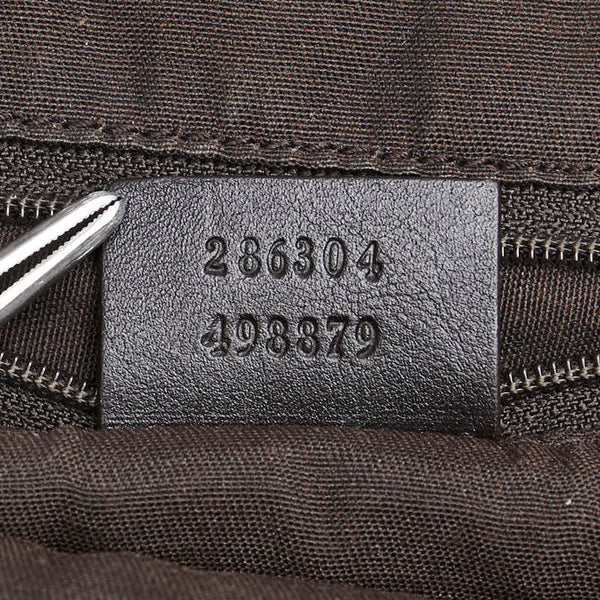 グッチ ホースビット柄 スタッズ トートバッグ ショルダーバッグ 286304 ブラウン レザー レディース GUCCI 【中古】