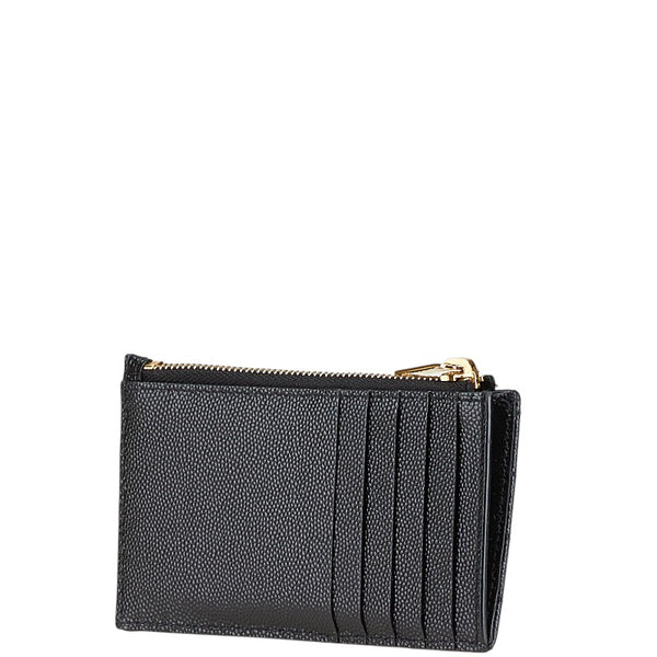 サンローラン YSLロゴ コインケース カードケース 607915 ブラック レザー レディース SAINT LAURENT 【中古】