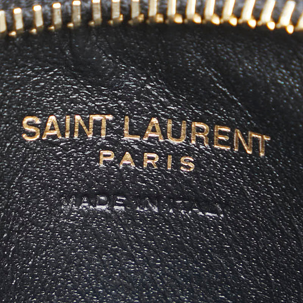 サンローラン YSLロゴ コインケース カードケース 607915 ブラック レザー レディース SAINT LAURENT 【中古】