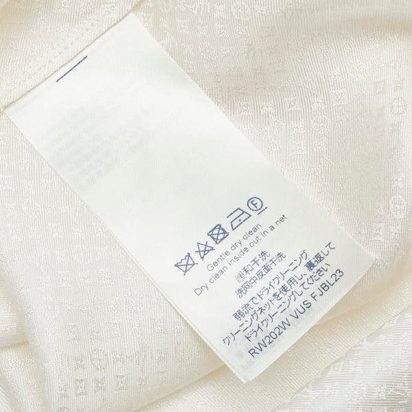 ルイ ヴィトン モノグラム 長袖シャツ ブラウス サイズ:36 アイボリー ホワイト シルク レディース LOUIS VUITTON 【中古】