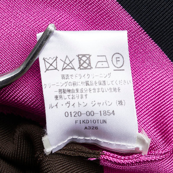 ルイ ヴィトン ワンピース ロングカーディガン サイズ:M ブラック ピンク レーヨン ナイロン ウール レディース LOUIS VUITTON 【中古】