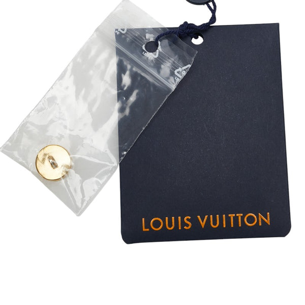ルイ ヴィトン ロゴボタン ロング ニットカーディガン サイズ:S ネイビー カシミヤ ウール レディース LOUIS VUITTON 【中古】