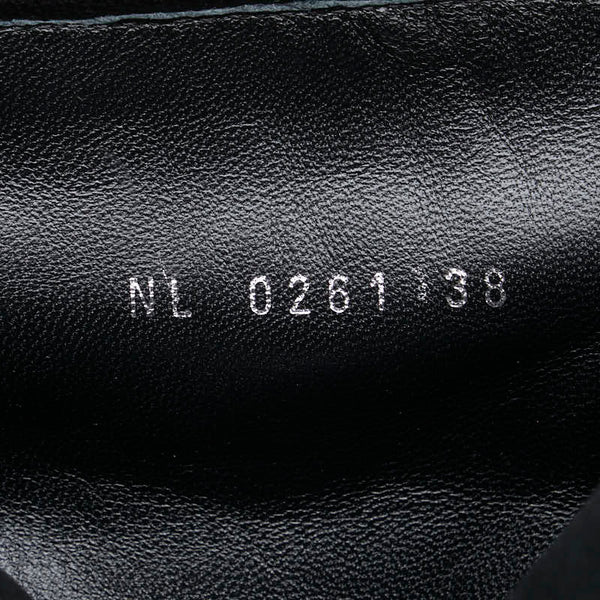 ルイ ヴィトン パッティライン ショートブーツ サイズ：38 ブラック レザー レディース LOUIS VUITTON 【中古】
