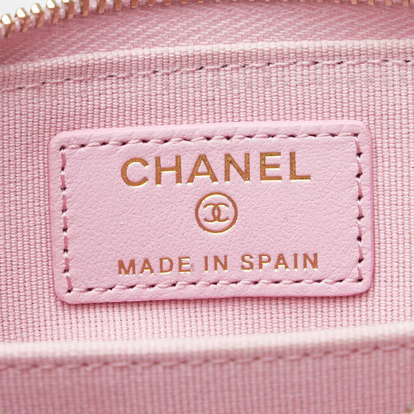 シャネル マトラッセ シャネル19 ココマーク コインケース AP2701 ピンク ラムスキン レディース CHANEL 【中古】