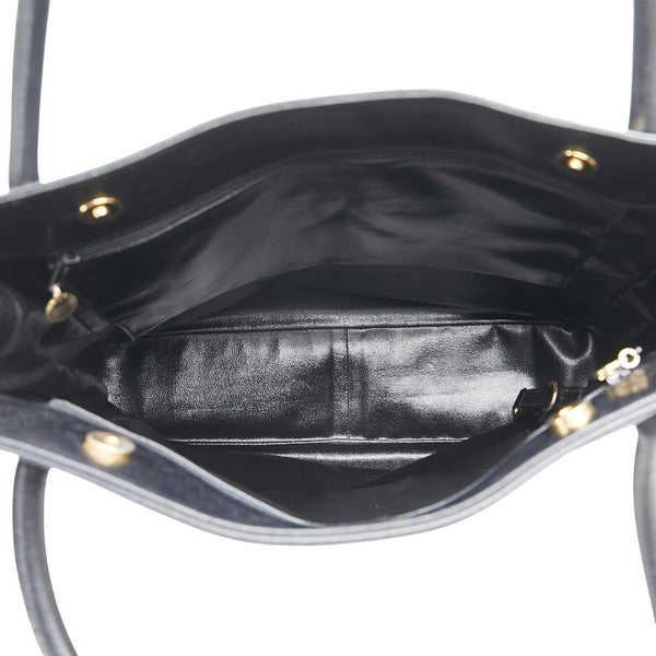 シャネル ココマーク トートバッグ ショルダーバッグ ブラック キャビアスキン レディース CHANEL 【中古】