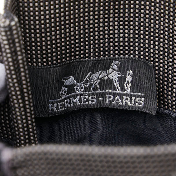 エルメス エールラインポシェット ショルダーバッグ グレー キャンバス レディース HERMES 【中古】