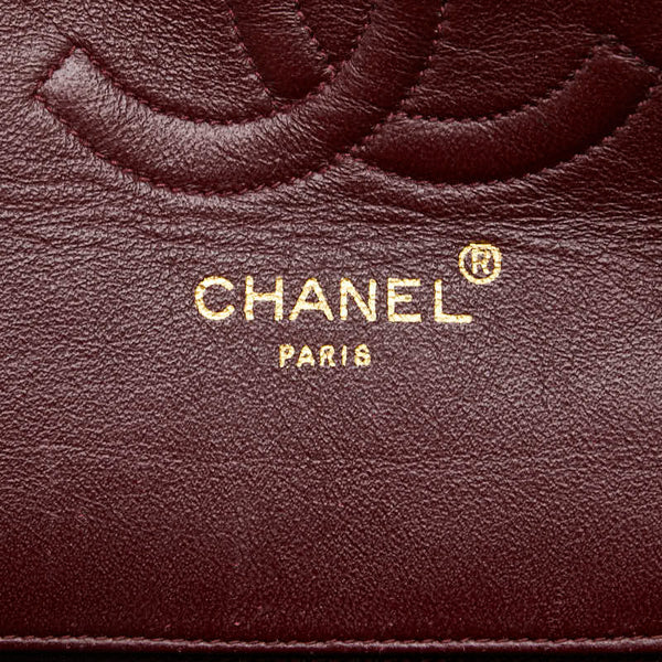 シャネル マトラッセ ココマーク パリ限定 チェーン ショルダーバッグ ハンドバッグ ブラック ラムスキン レディース CHANEL 【中古】