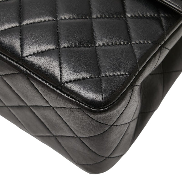 シャネル マトラッセ ココマーク パリ限定 チェーン ショルダーバッグ ハンドバッグ ブラック ラムスキン レディース CHANEL 【中古】