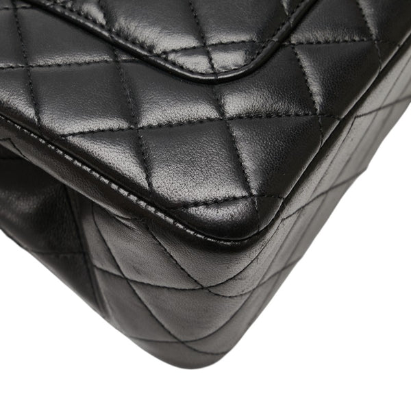 シャネル マトラッセ ココマーク パリ限定 チェーン ショルダーバッグ ハンドバッグ ブラック ラムスキン レディース CHANEL 【中古】