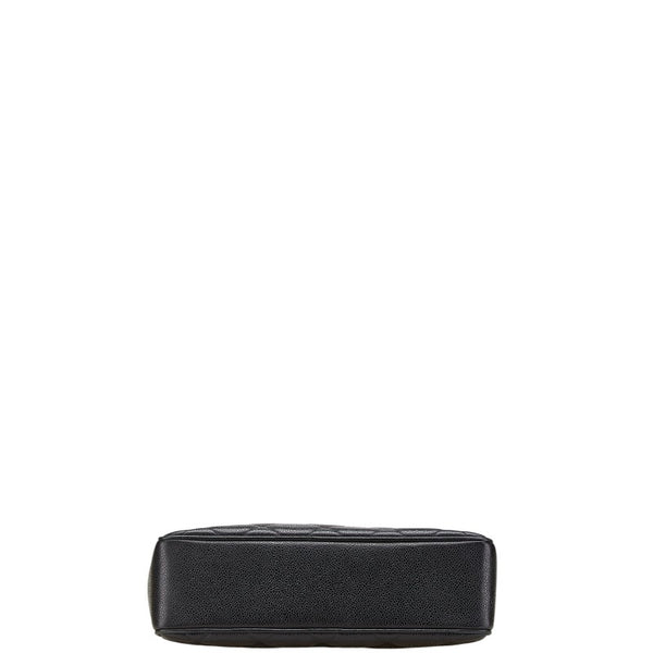 シャネル マトラッセ ココマーク ハンドバッグ ブラック キャビアスキン レディース CHANEL 【中古】