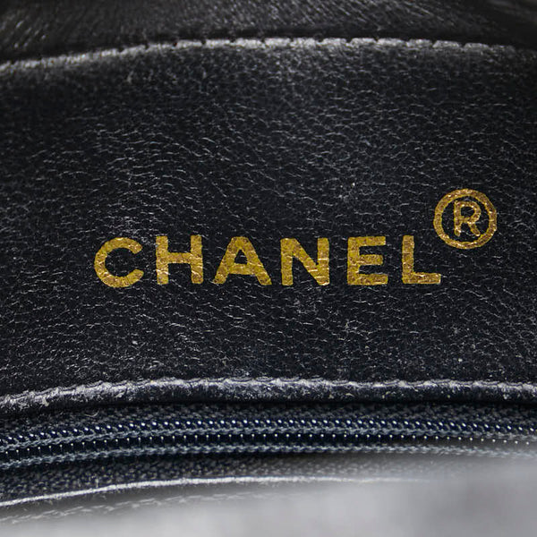 シャネル ヴィンテージ マトラッセ ココマーク チェーンショルダーバッグ ブラック キャビアスキン レディース CHANEL 【中古】