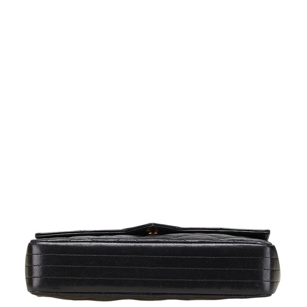 シャネル マトラッセ ココマーク チェーン ショルダーバッグ ブラック ラムスキン レディース CHANEL 【中古】