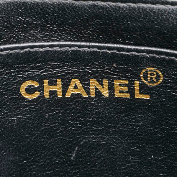 シャネル デカココマーク マトラッセ チェーン ショルダーバッグ ブラック キャビアスキン レディース CHANEL 【中古】