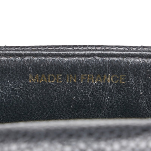 シャネル デカココマーク マトラッセ チェーン ショルダーバッグ ブラック キャビアスキン レディース CHANEL 【中古】