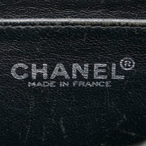 シャネル マトラッセ30 ココマーク ダブルフラップ チェーン ショルダーバッグ ブラック キャビアスキン レディース CHANEL 【中古】
