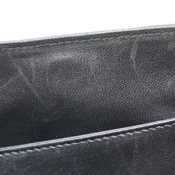 シャネル マトラッセ ココマーク チェーン ショルダーバッグ ブラック ラムスキン レディース CHANEL 【中古】