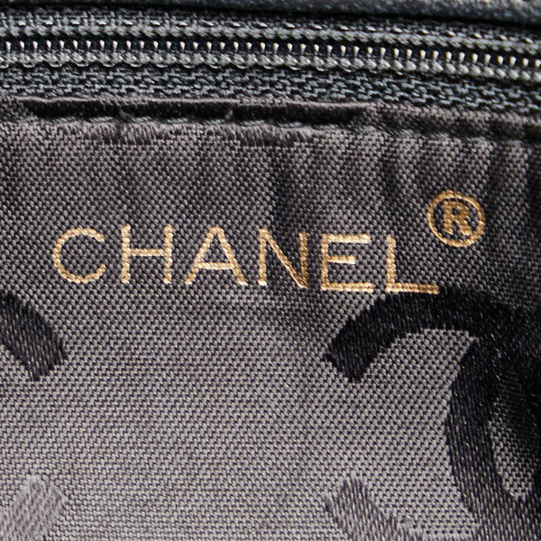 シャネル マトラッセ ココマーク チェーン ショルダーバッグ ブラック ラムスキン レディース CHANEL 【中古】