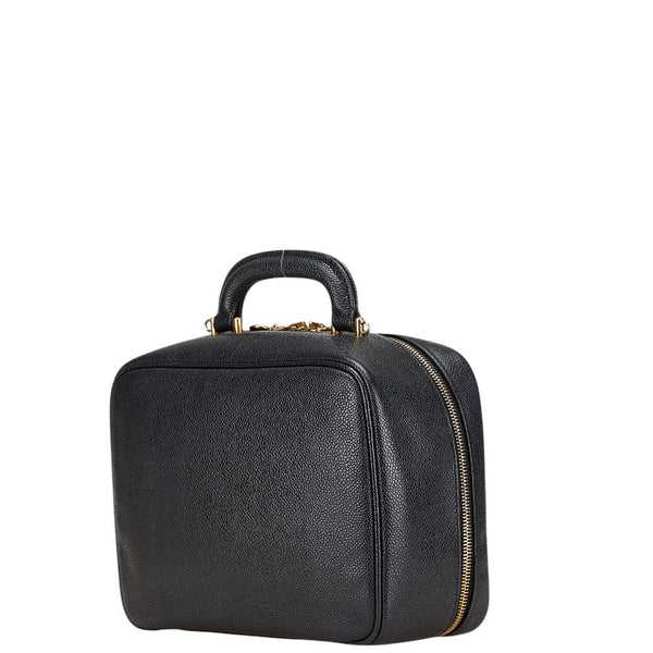 シャネル ココマーク バニティバッグ ショルダーバッグ 2WAY ブラック キャビアスキン レディース CHANEL 【中古】