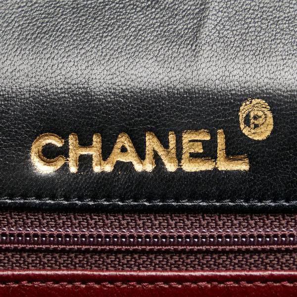シャネル マトラッセ ココマーク ハンドバッグ トートバッグ ブラック ラムスキン レディース CHANEL 【中古】