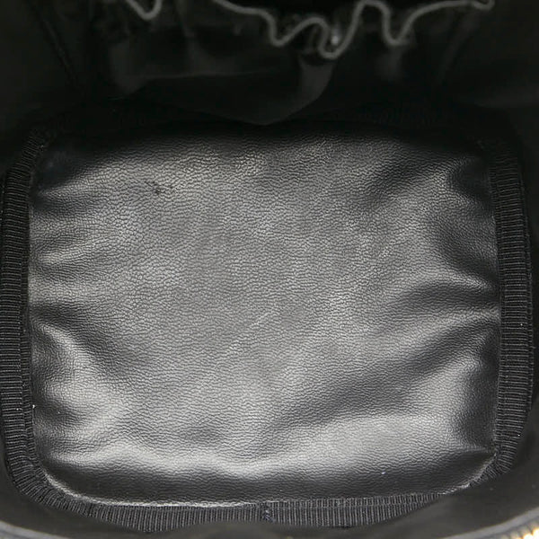 シャネル ココマーク バニティバッグ 化粧ボックス ブラック キャビアスキン レディース CHANEL 【中古】