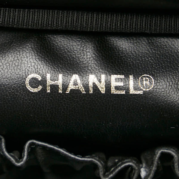 シャネル ココマーク バニティバッグ 化粧ボックス ブラック キャビアスキン レディース CHANEL 【中古】