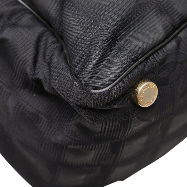 シャネル ニュートラベルライン トートMM トートバッグ ハンドバッグ ブラック ナイロン レザー レディース CHANEL 【中古】