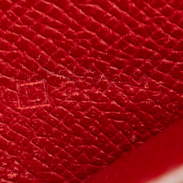 エルメス ベアン スフレ 長財布 ショコラ ルージュガランス ヴォーエプソン レディース HERMES 【中古】