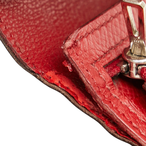 エルメス ベアン スフレ 長財布 ショコラ ルージュガランス ヴォーエプソン レディース HERMES 【中古】