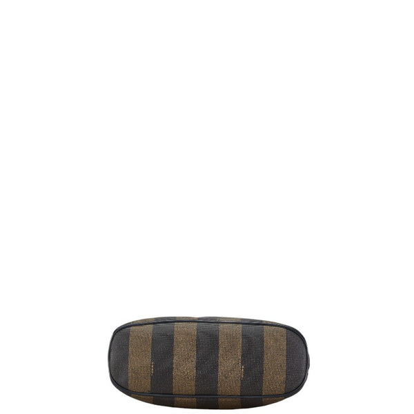 フェンディ ペカン ハンドバッグ ブラウン ブラック PVC レザー レディース FENDI 【中古】