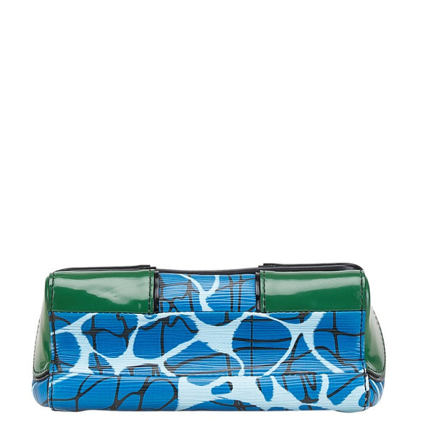 ルイ ヴィトン エピ ツイストPM アクア チェーン ショルダーバッグ ブルー マルチカラー レザー レディース LOUIS VUITTON 【中古】