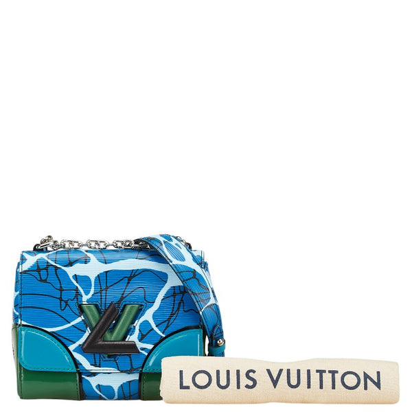 ルイ ヴィトン エピ ツイストPM アクア チェーン ショルダーバッグ ブルー マルチカラー レザー レディース LOUIS VUITTON 【中古】