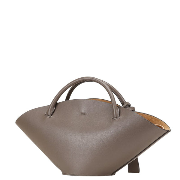 ジルサンダー ソンブレロ SM ハンドバッグ ワンショルダーバッグ グレージュ レザー レディース JIL SANDER 【中古】