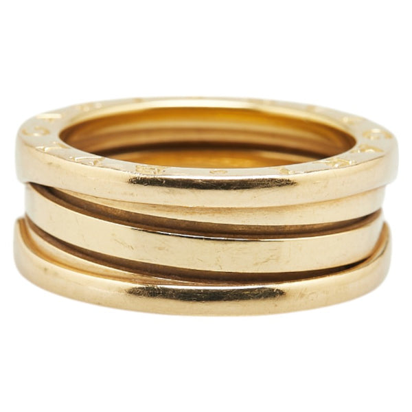 ブルガリ ビーゼロワン 3バンド リング 指輪 #54 K18YG イエローゴールド レディース BVLGARI 【中古】