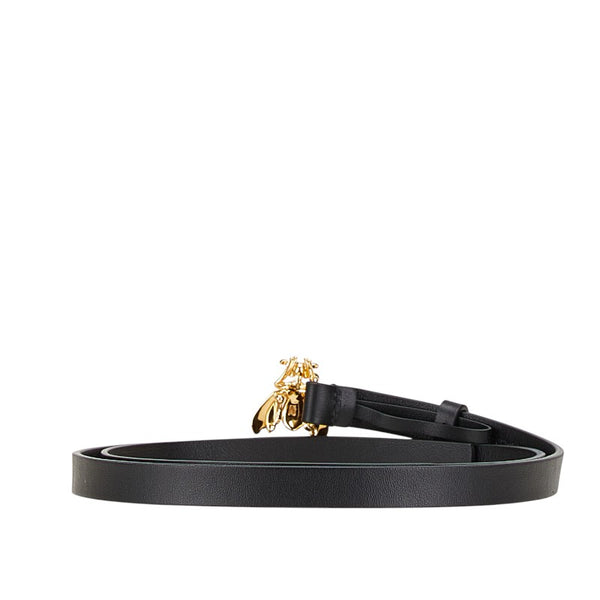 ディオール ビー ベルト ブラック レザー フェイクパール レディース Dior 【中古】