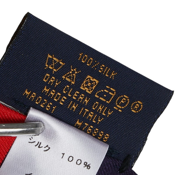 ルイ ヴィトン バンドー パーフェクト マッチ スカーフ M76898 ブラック レッド シルク レディース LOUIS VUITTON 【中古】
