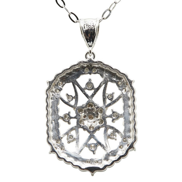 ノーブランド Pt900 プラチナ Pt850 プラチナ ダイヤ1.00ct ネックレス レディース no brand 【中古】