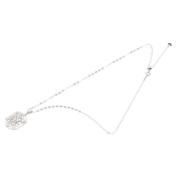 ノーブランド Pt900 プラチナ Pt850 プラチナ ダイヤ1.00ct ネックレス レディース no brand 【中古】