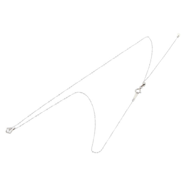 ノーブランド Pt900 プラチナ Pt850 プラチナ ダイヤ0.16ct ネックレス レディース no brand 【中古】