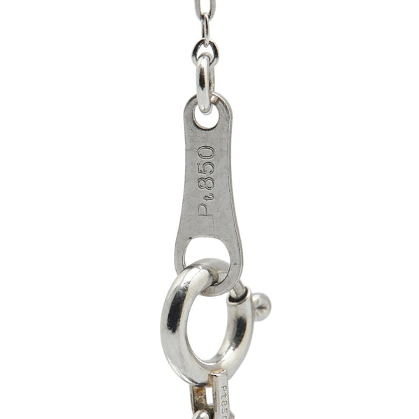ノーブランド Pt900 プラチナ Pt850 プラチナ ダイヤ0.16ct ネックレス レディース no brand 【中古】