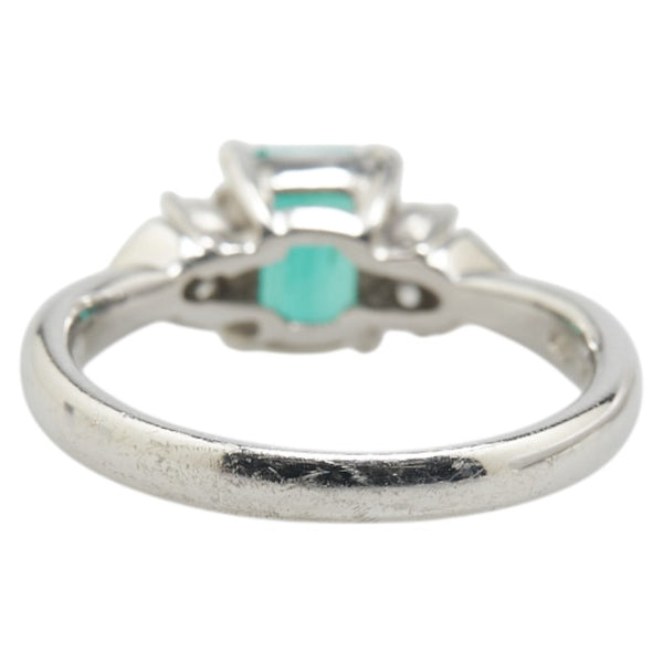 ノーブランド Pt900 プラチナ エメラルド0.76ct ダイヤ0.16ct リング 指輪 レディース no brand 11号 【中古】