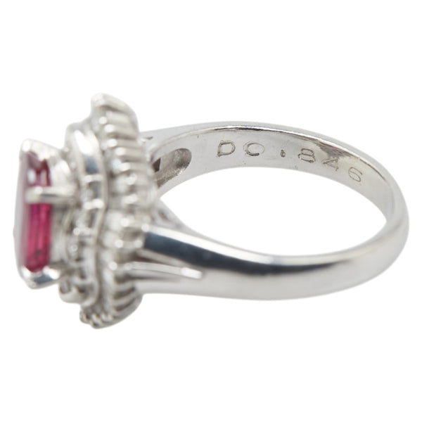 ノーブランド Pt900 プラチナ ルビー1.57ct ダイヤ0.846ct リング 指輪 レディース no brand 10号 【中古】